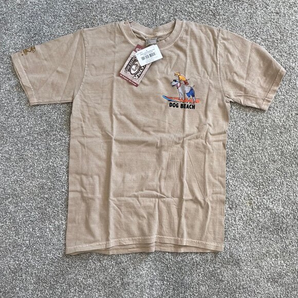 Dog Beach - Kona Coffee Dyed Short Sleeve Crewneck T-Shirt by Crazy Shirts - Picture 2 of 6